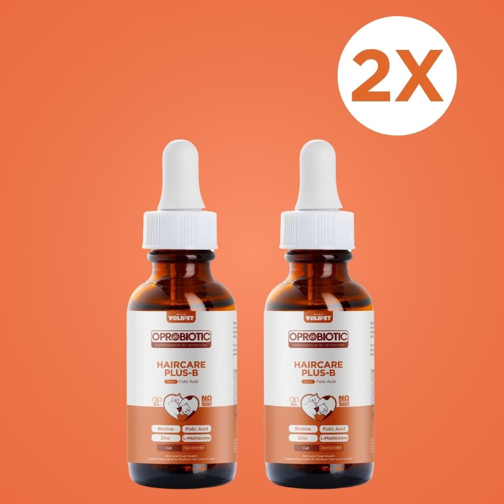 2 Adet Oprobiotic PlusB Kediler İçin Tüy Dökülmesini Azaltıcı Damla 50ml